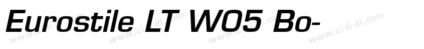 Eurostile LT W05 Bo字体转换